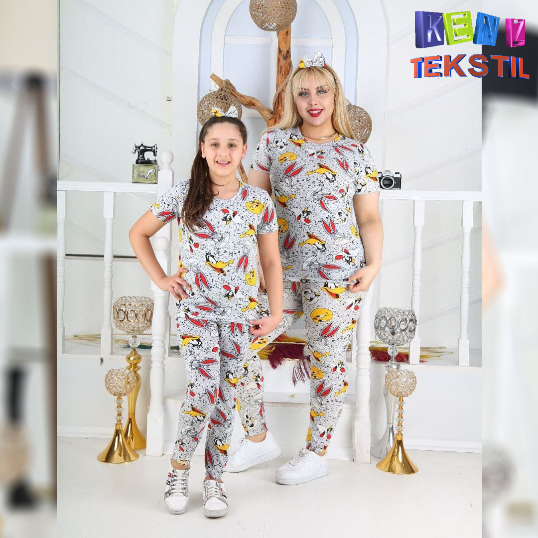 Akbeniz Mother Daughter Family Pajama Set Sold Separately 50100 - Trendyol
